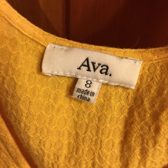 Yellow Waffle Dress - Picture 5 of 8